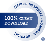Certified as 100% clean by softpedia